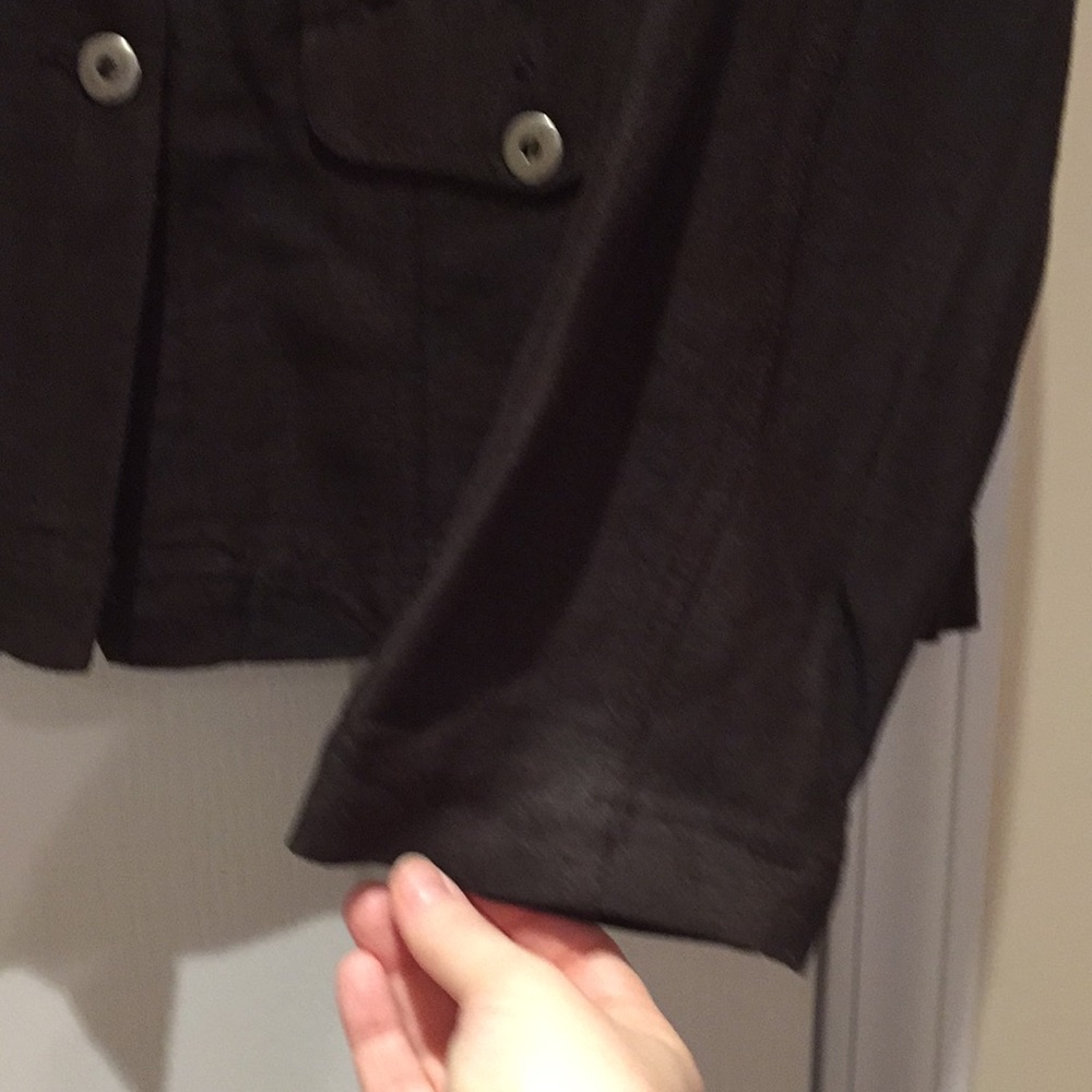 CHICOS linen blend lightweight jacket - Picture 3 of 8